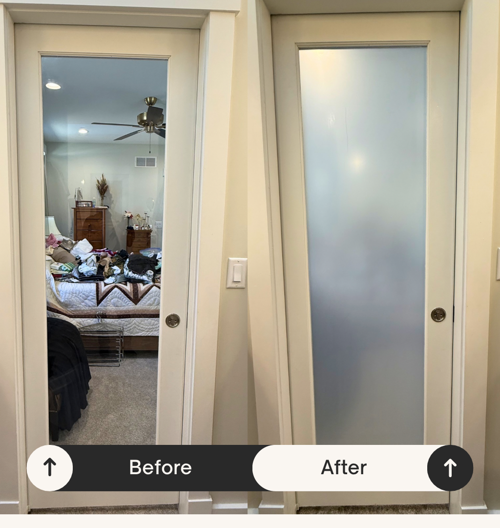 Decorative Window Film installation in Dayton