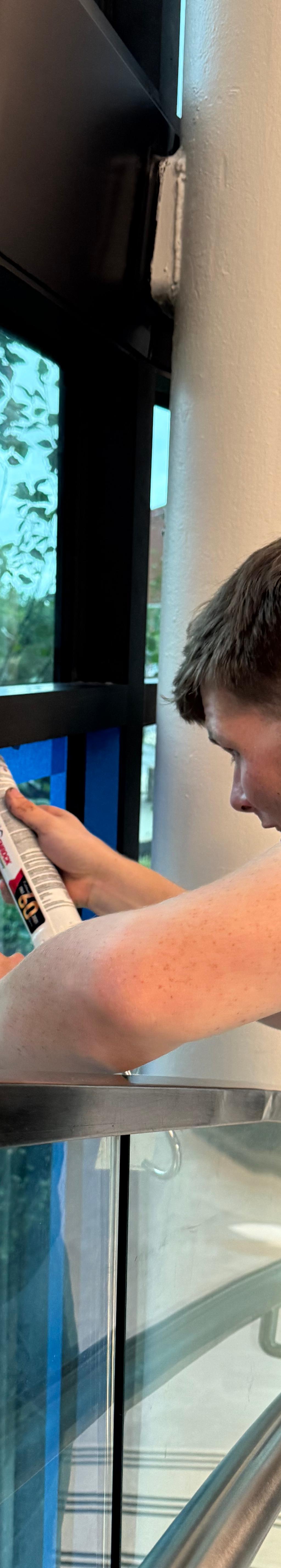 Security Window Film installation in Mason
