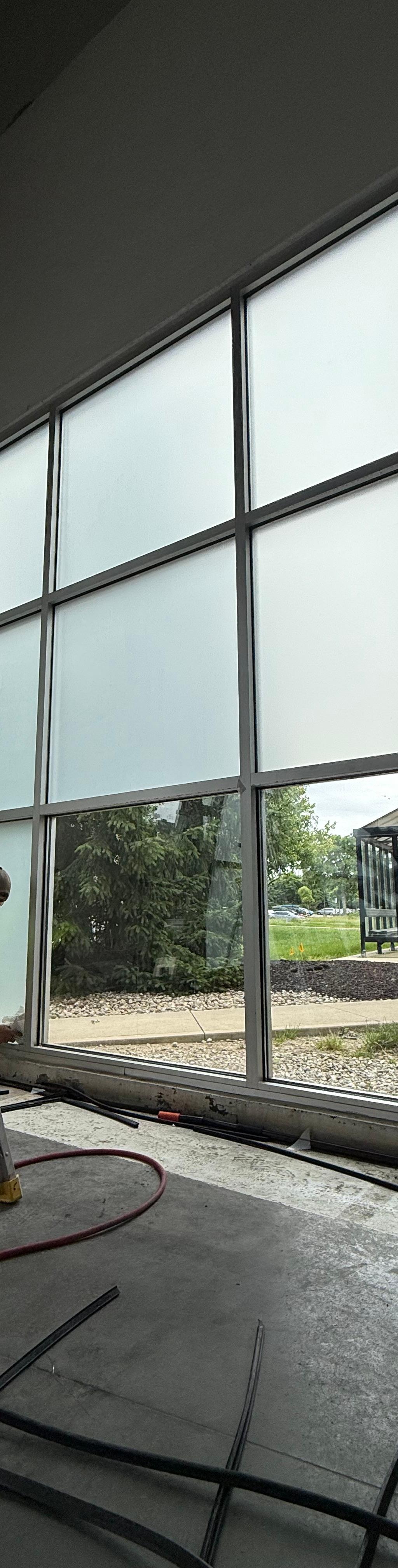 Decorative Window Film installation in Lockbourne